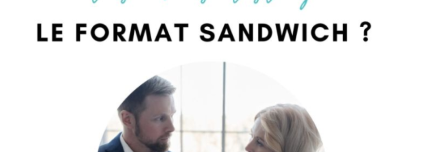 Schéma du format sandwich en communication professionnelle : message positif, message difficile, message positif